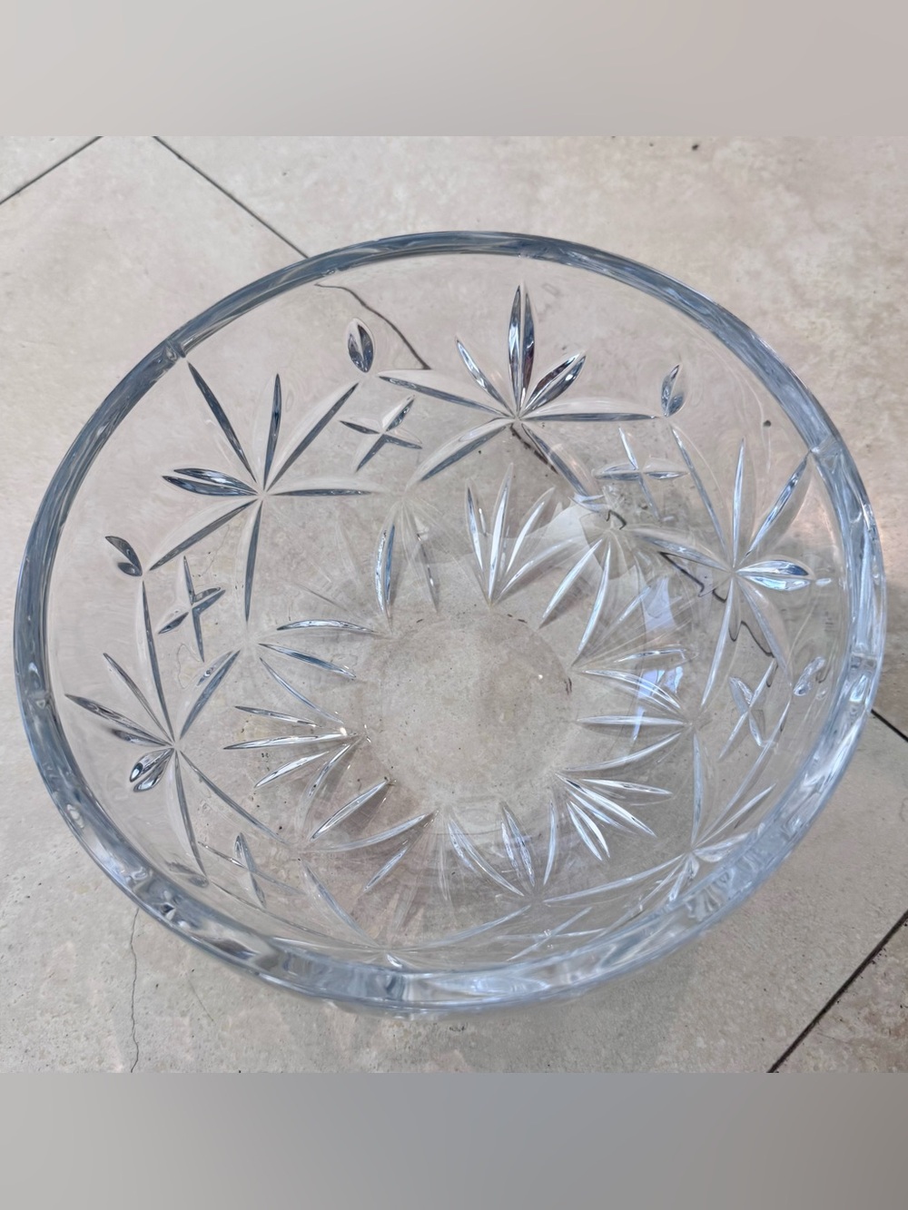 Tiffany & Co. Clear Cut Crystal Bowl